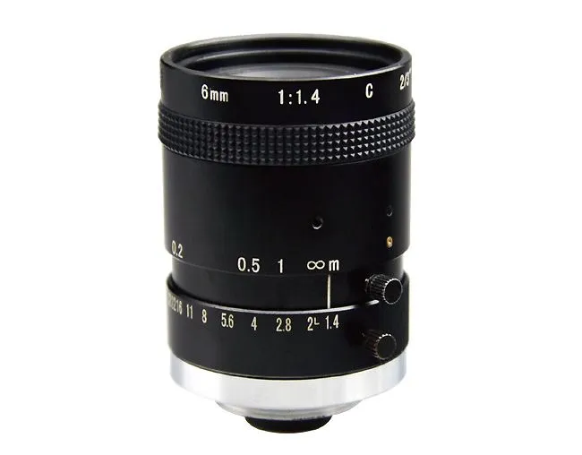 Objectif 5Mpx Focale 6mm F1.4 Monture C