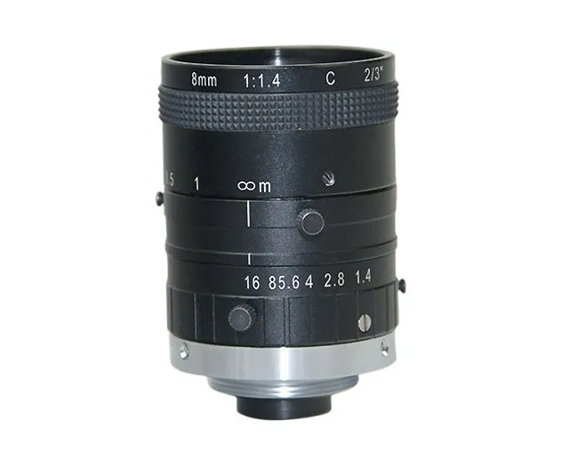 Objectif 5Mpx Focale 8mm F1.4 Monture C