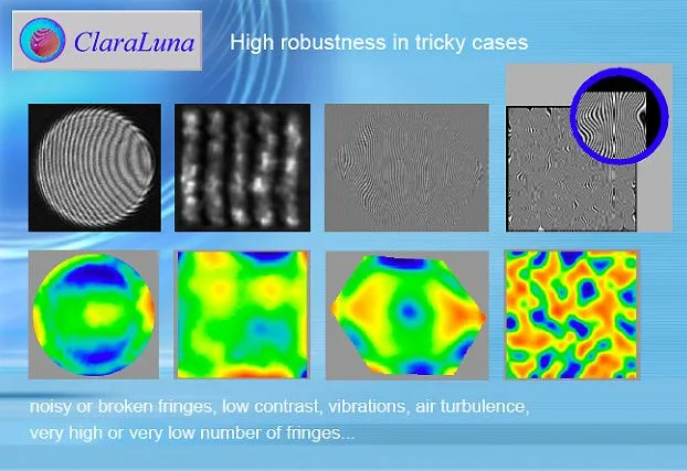 ClaraLuna, THE static fringes analysis software