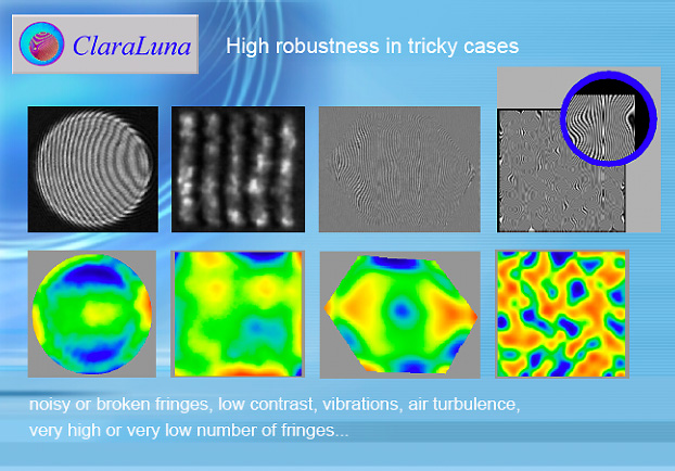 ClaraLuna, THE static fringes analysis software