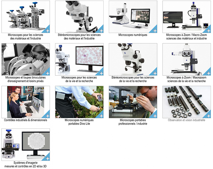 Microscopes et accessoires de microscopie