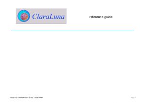 Guide de lutilisateur ClaraLuna 4.39 partie 1