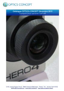 Catalogue des objectifs SUNEX pour GoPro